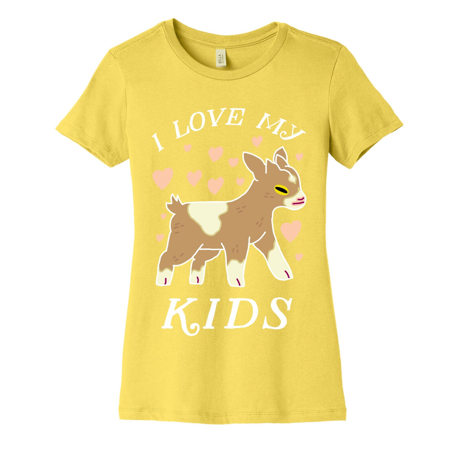 I Love My Kids (Goat)  Women's Cotton Tee