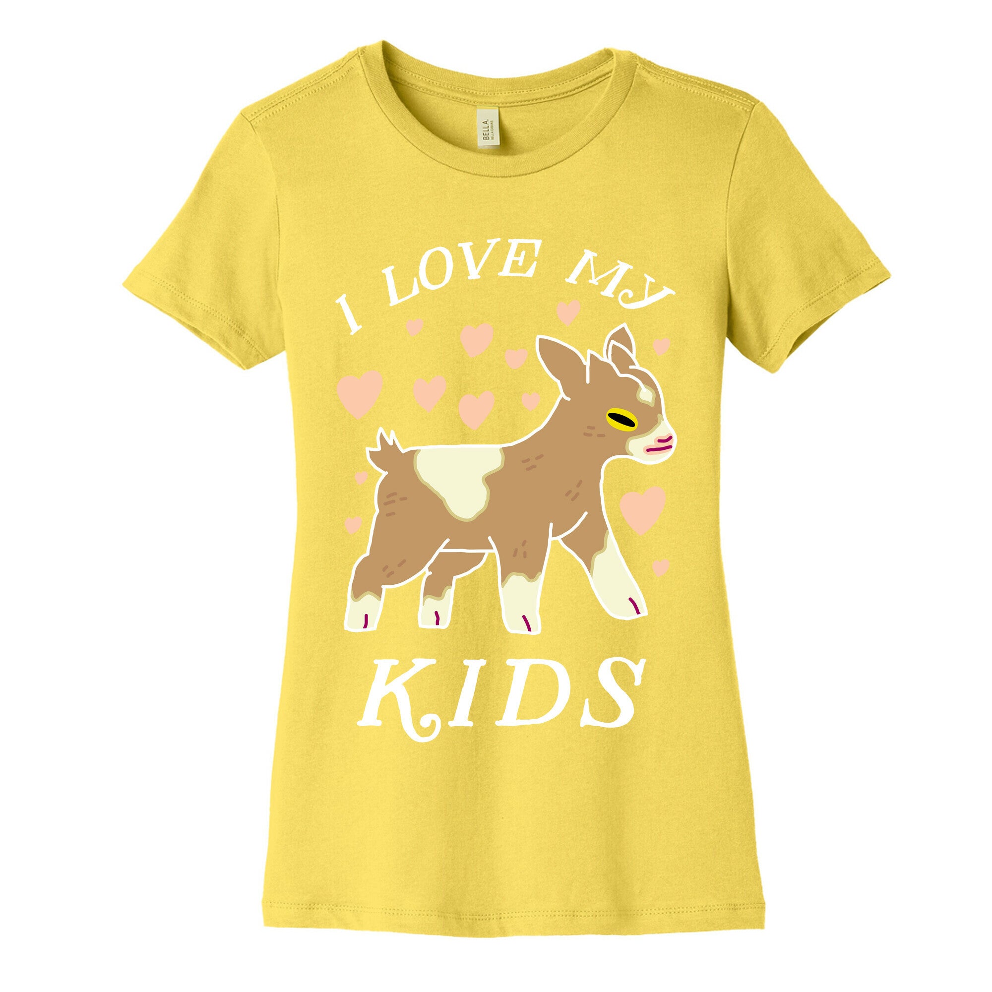 I Love My Kids (Goat)  Women's Cotton Tee