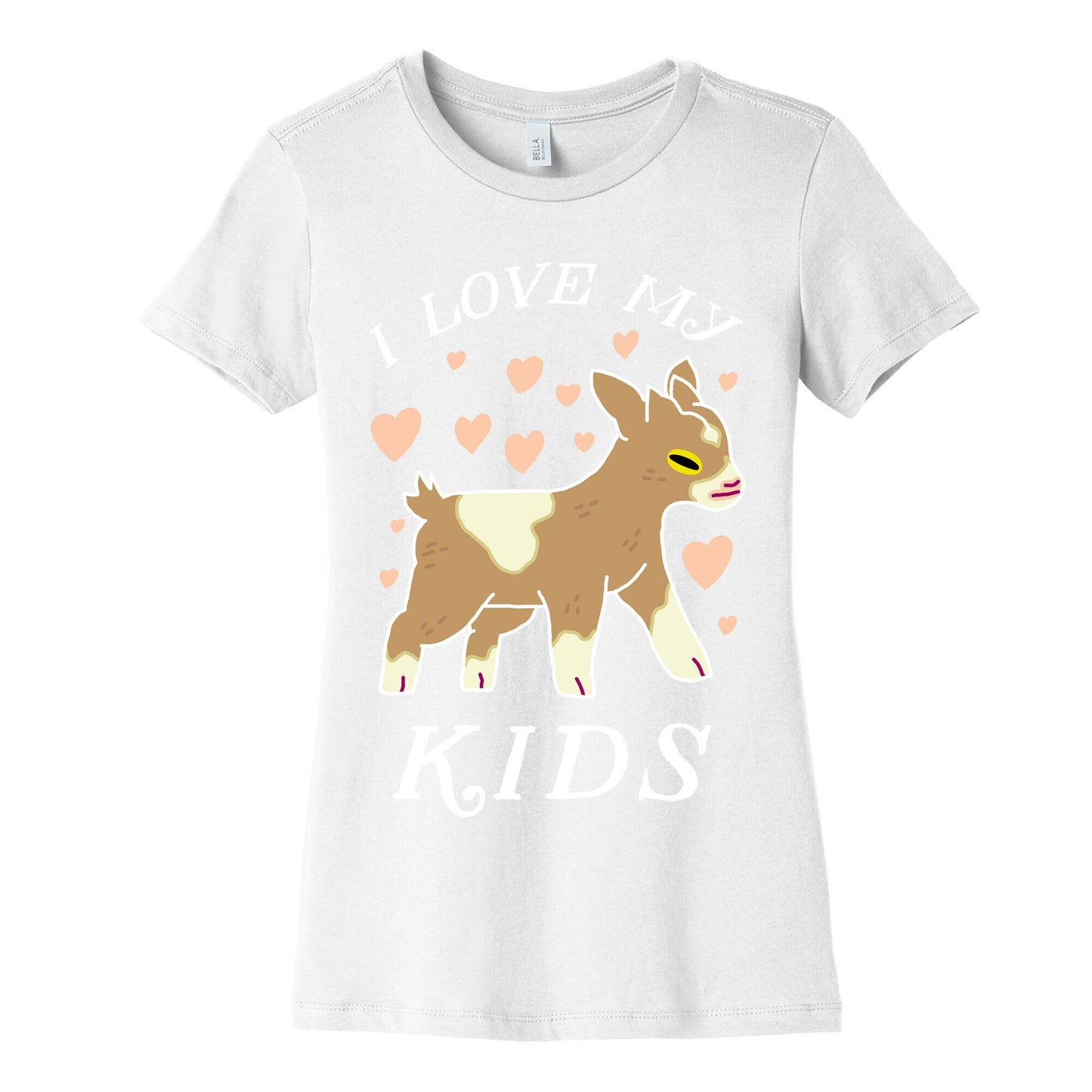 I Love My Kids (Goat)  Women's Cotton Tee