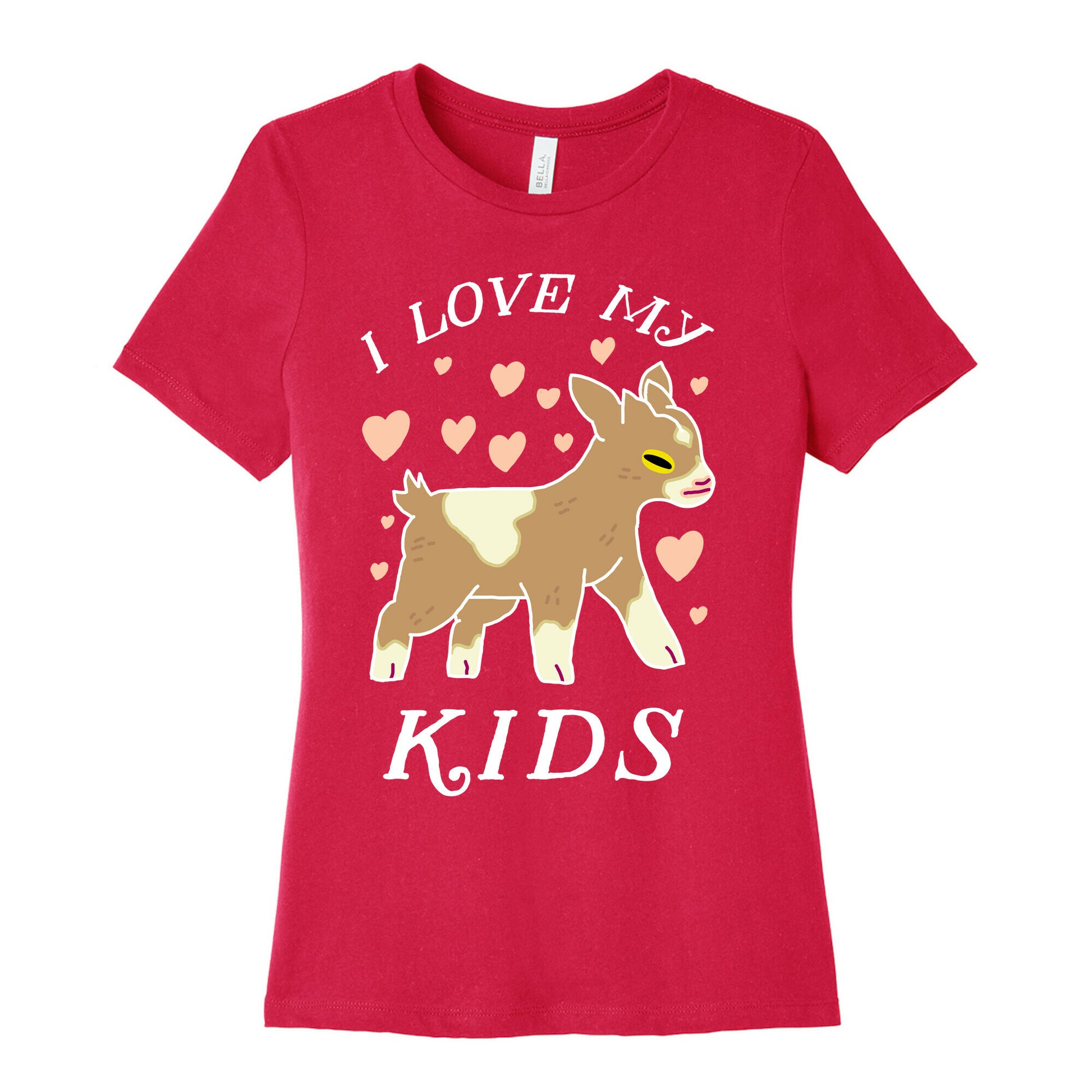 I Love My Kids (Goat)  Women's Cotton Tee