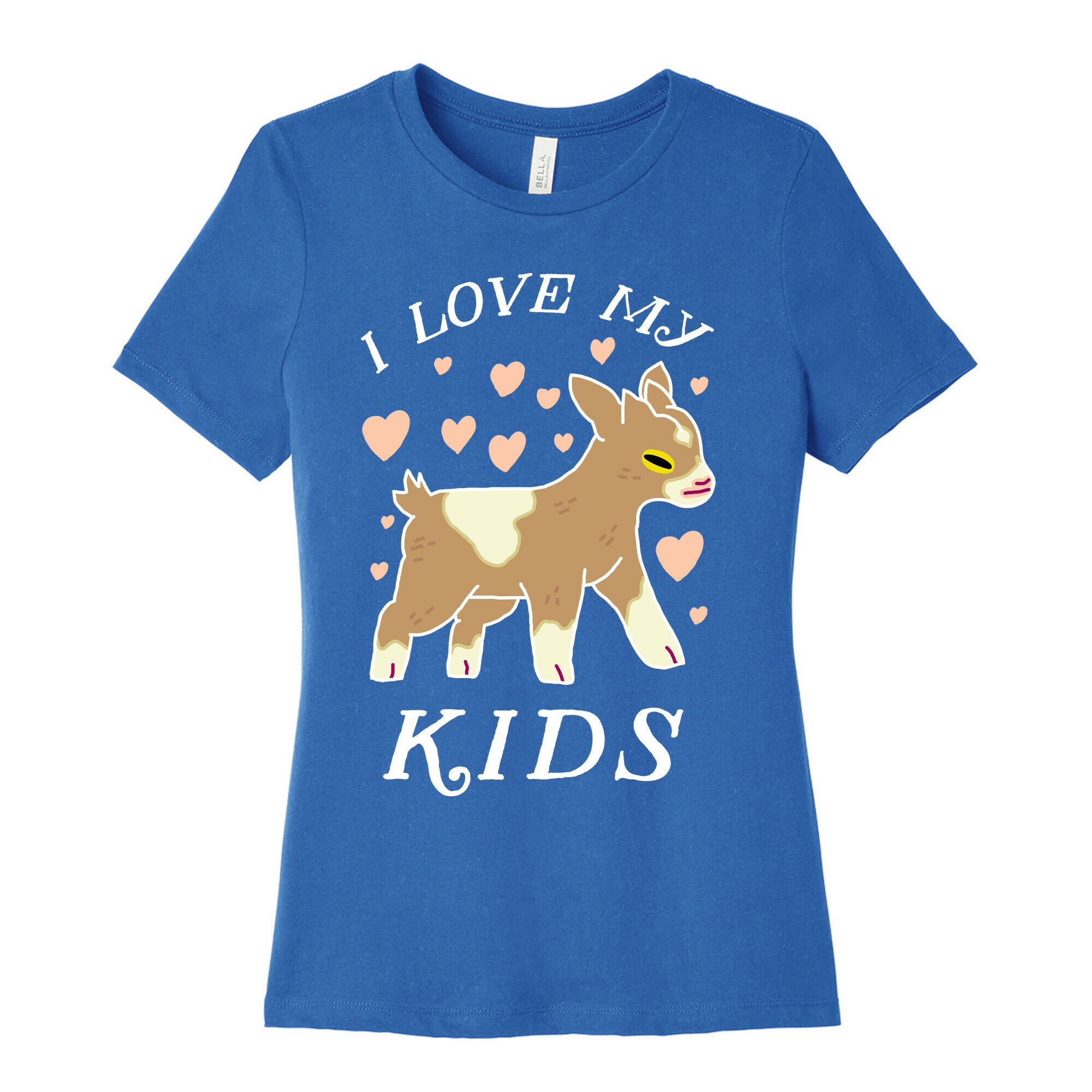 I Love My Kids (Goat)  Women's Cotton Tee