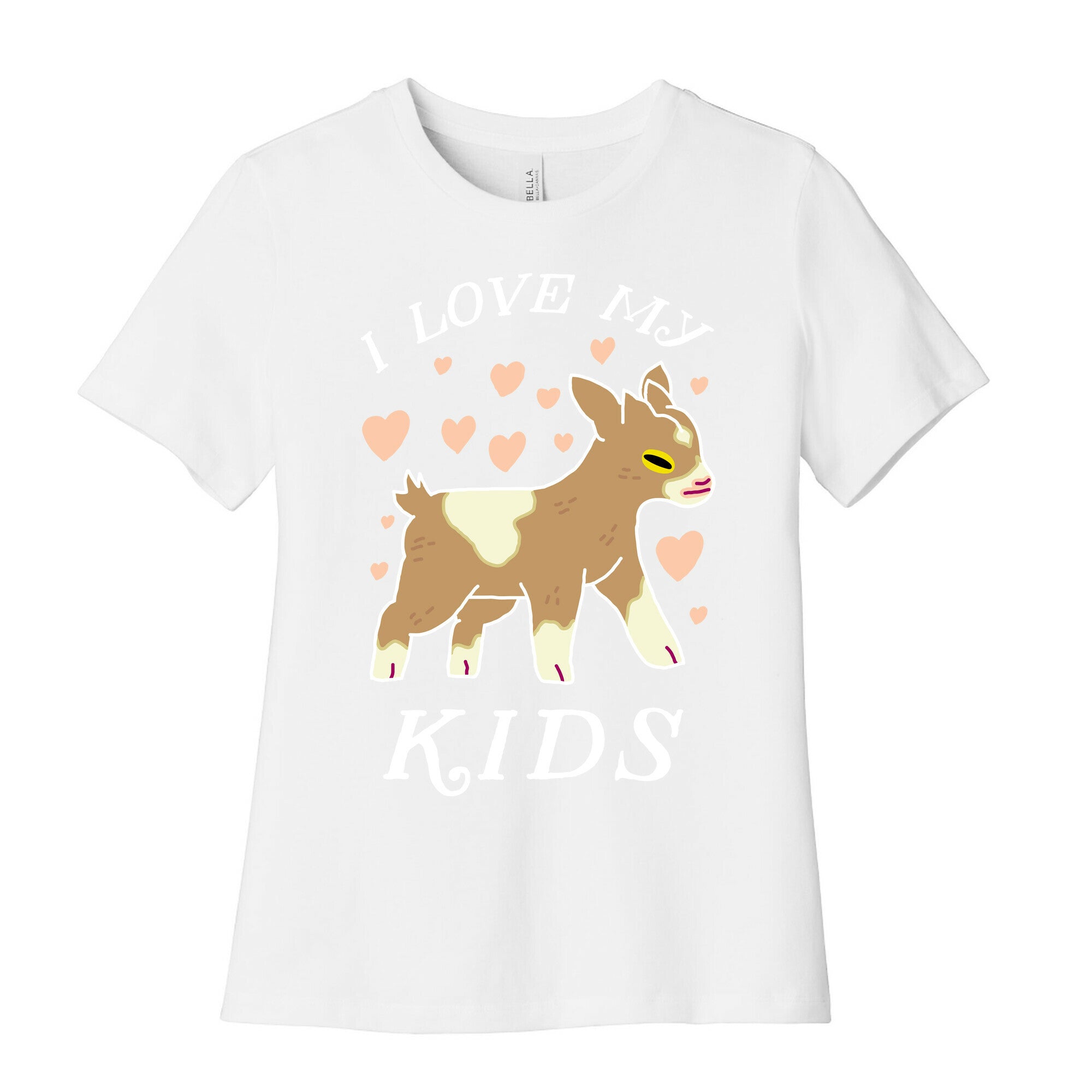 I Love My Kids (Goat)  Women's Cotton Tee