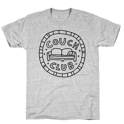 Couch Club Membership Badge T-Shirt