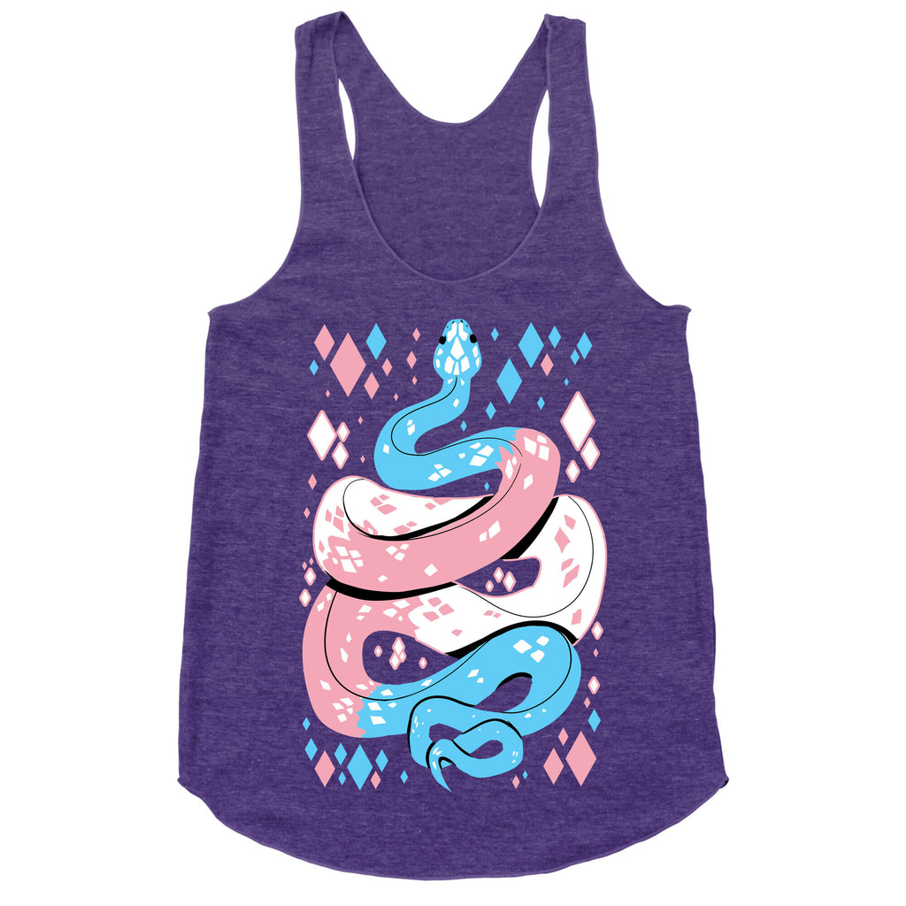 Pride Snakes: Trans Racerback Tank
