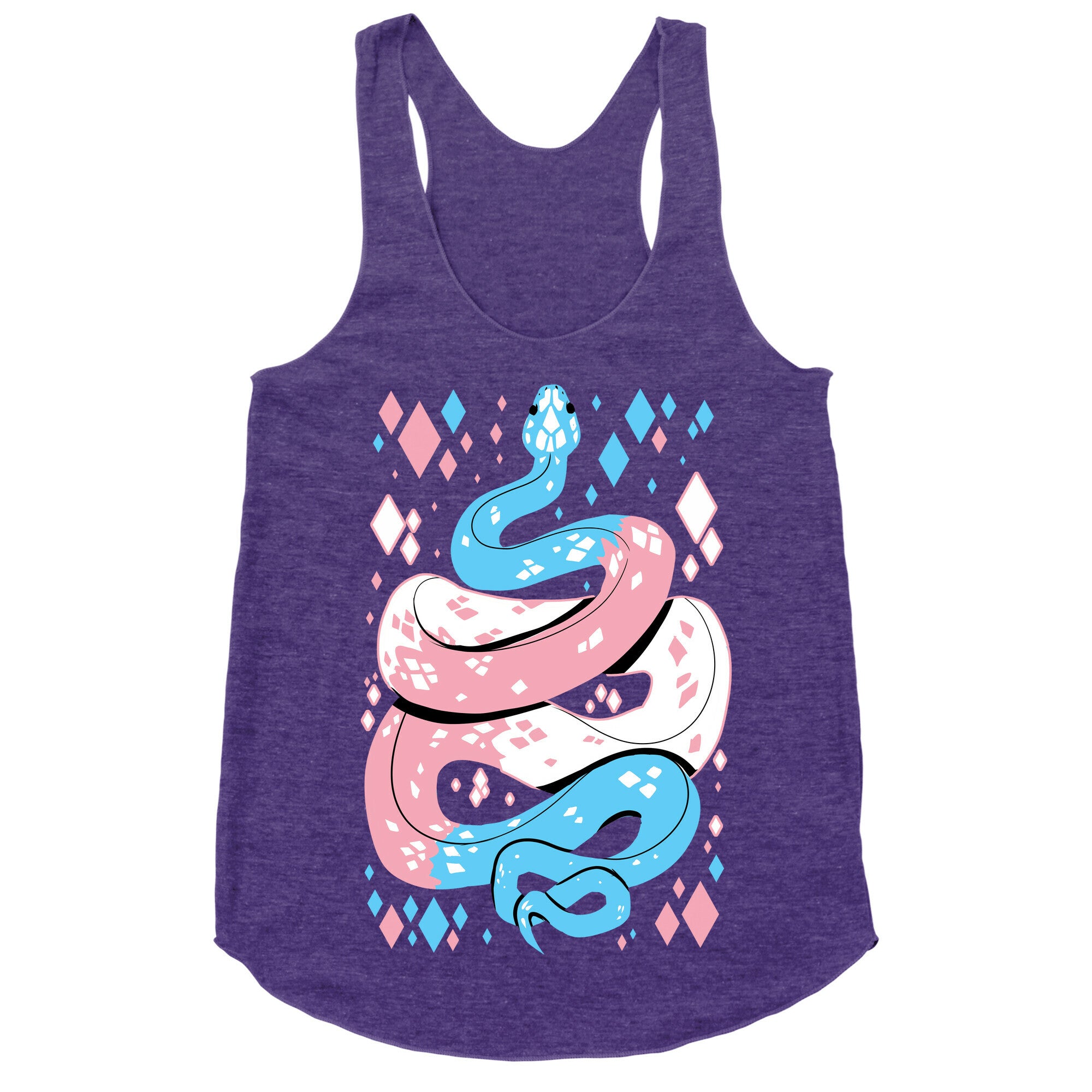 Pride Snakes: Trans Racerback Tank