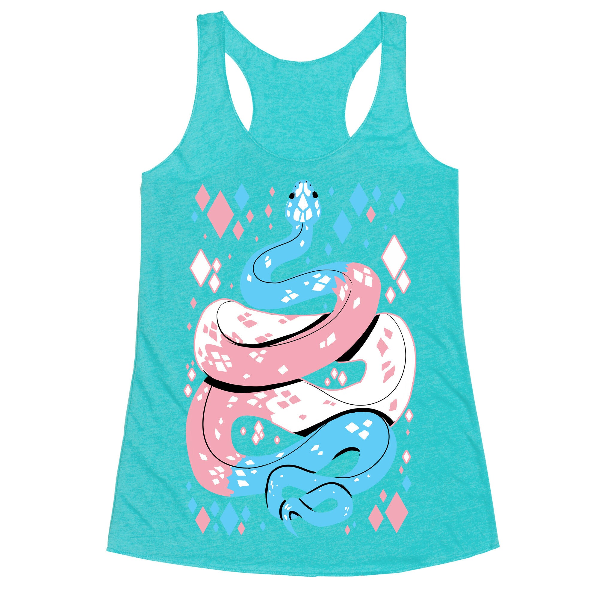 Pride Snakes: Trans Racerback Tank