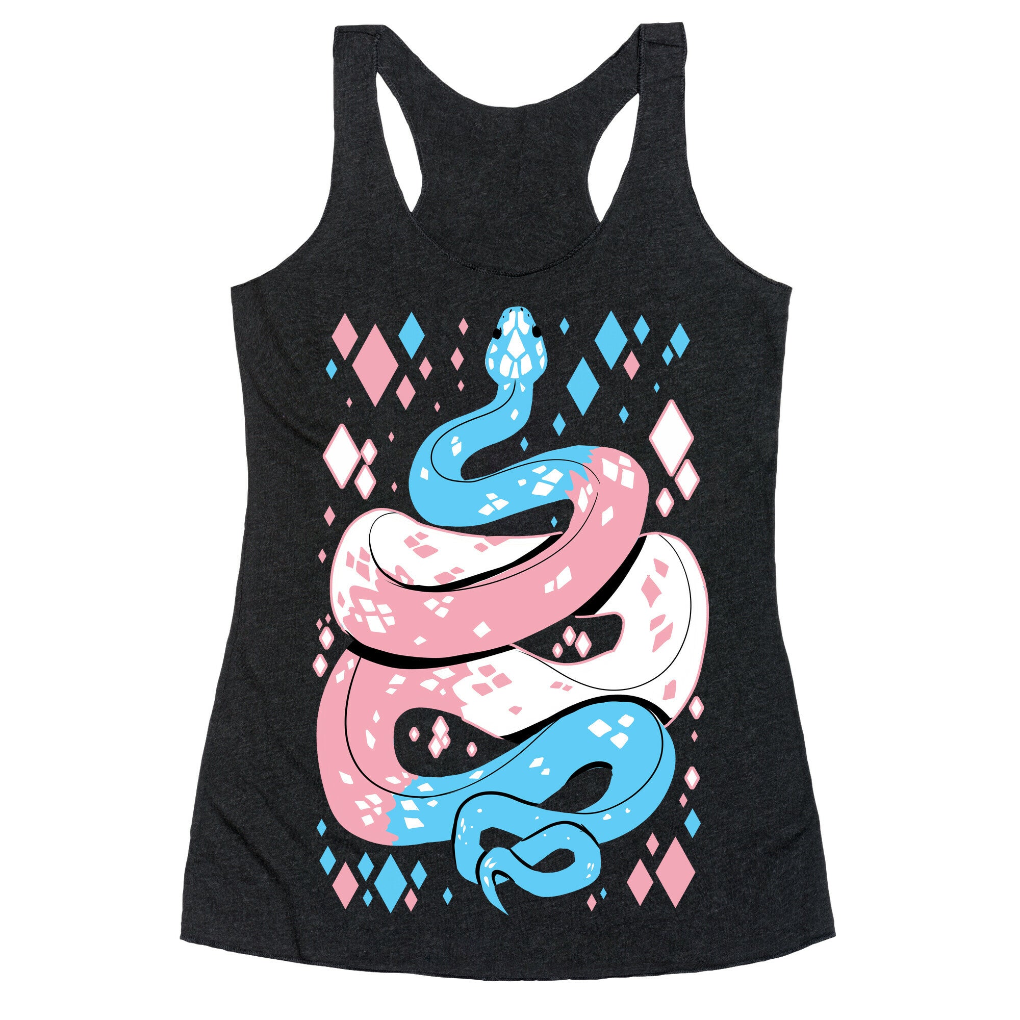 Pride Snakes: Trans Racerback Tank