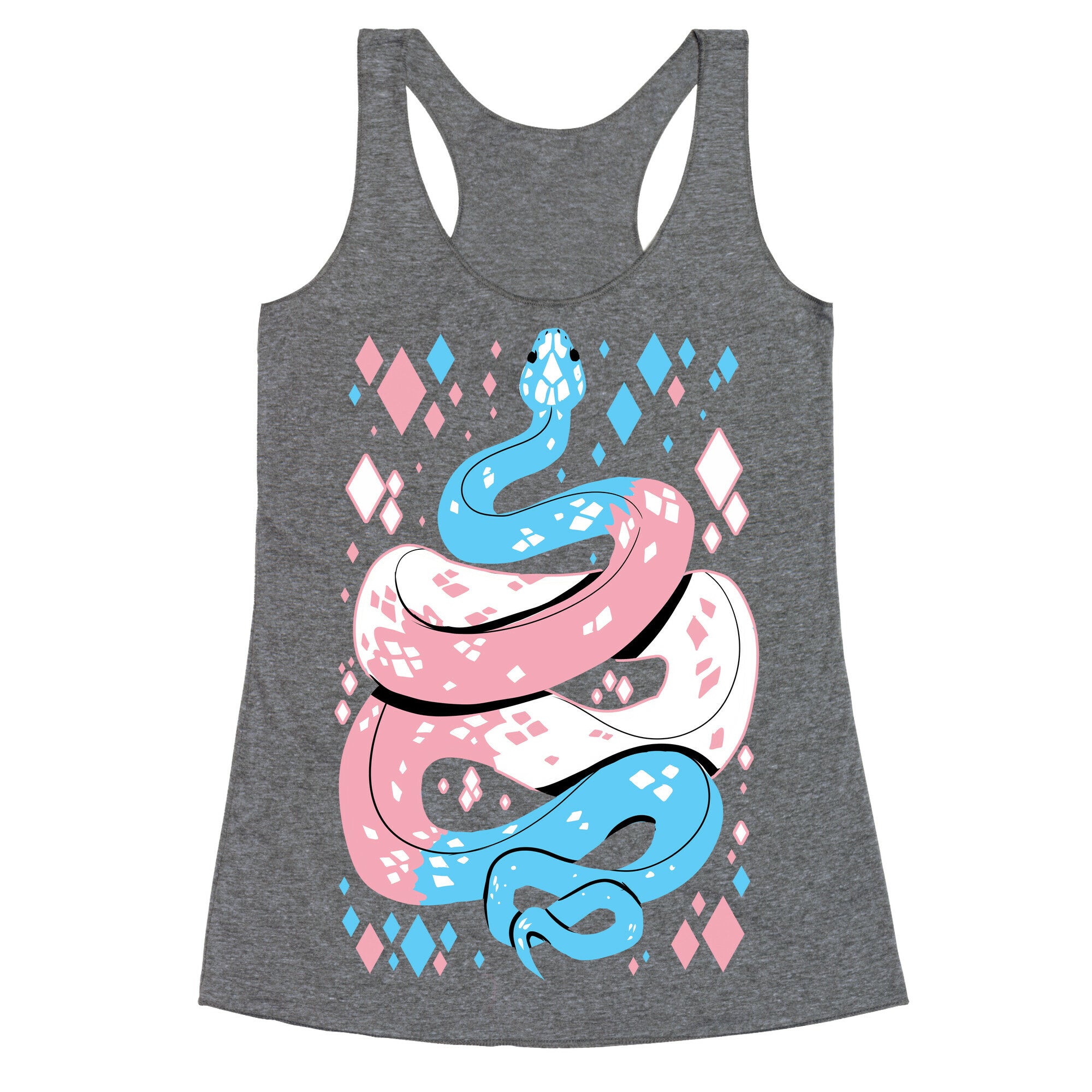 Pride Snakes: Trans Racerback Tank