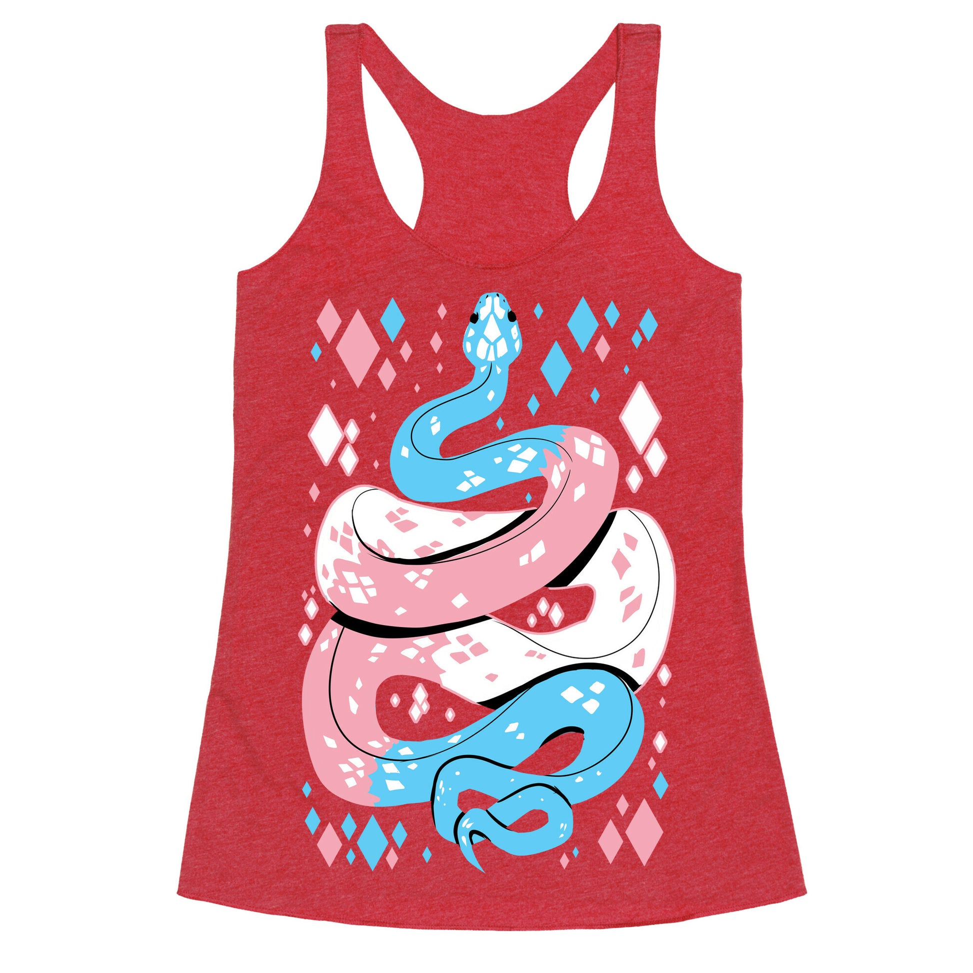Pride Snakes: Trans Racerback Tank