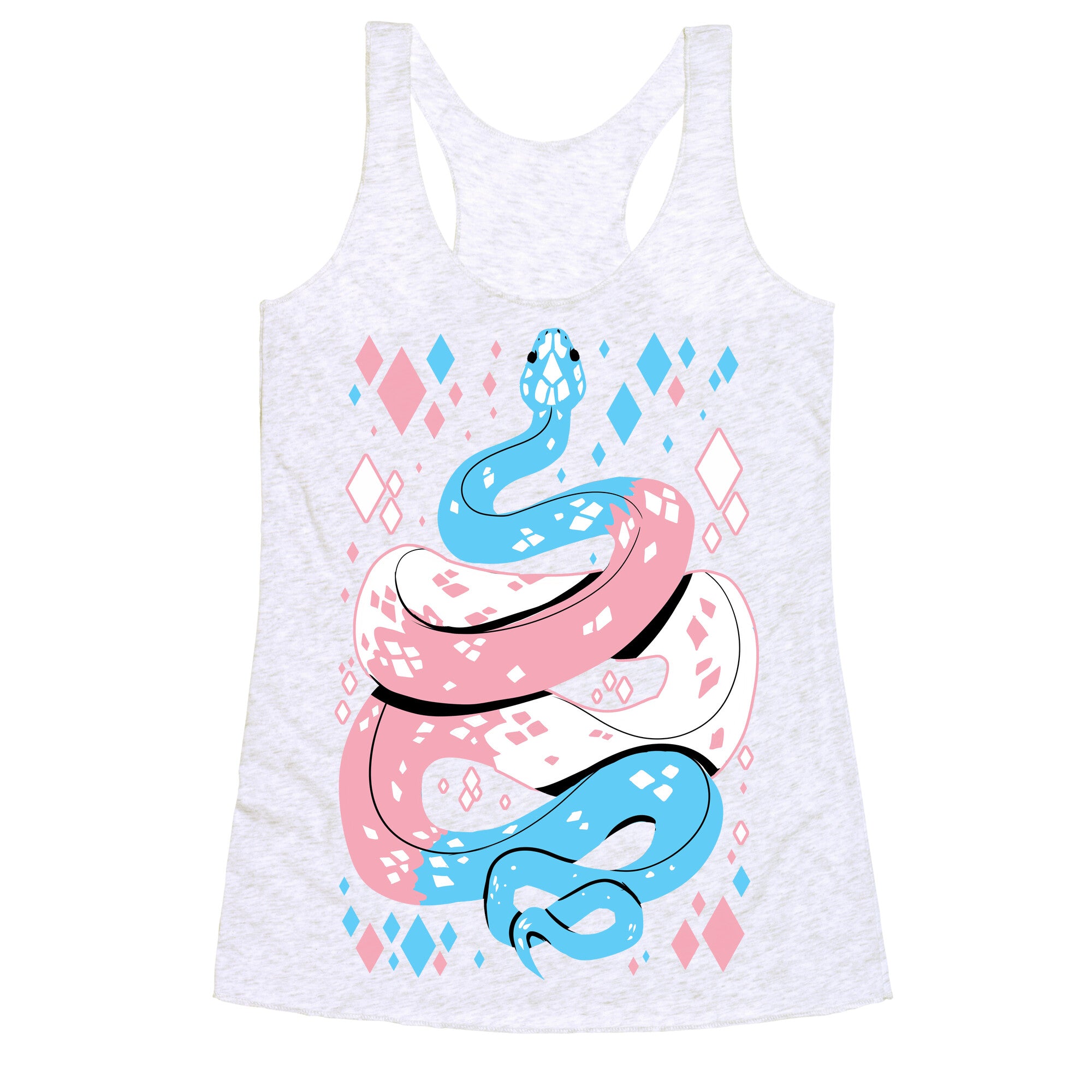 Pride Snakes: Trans Racerback Tank