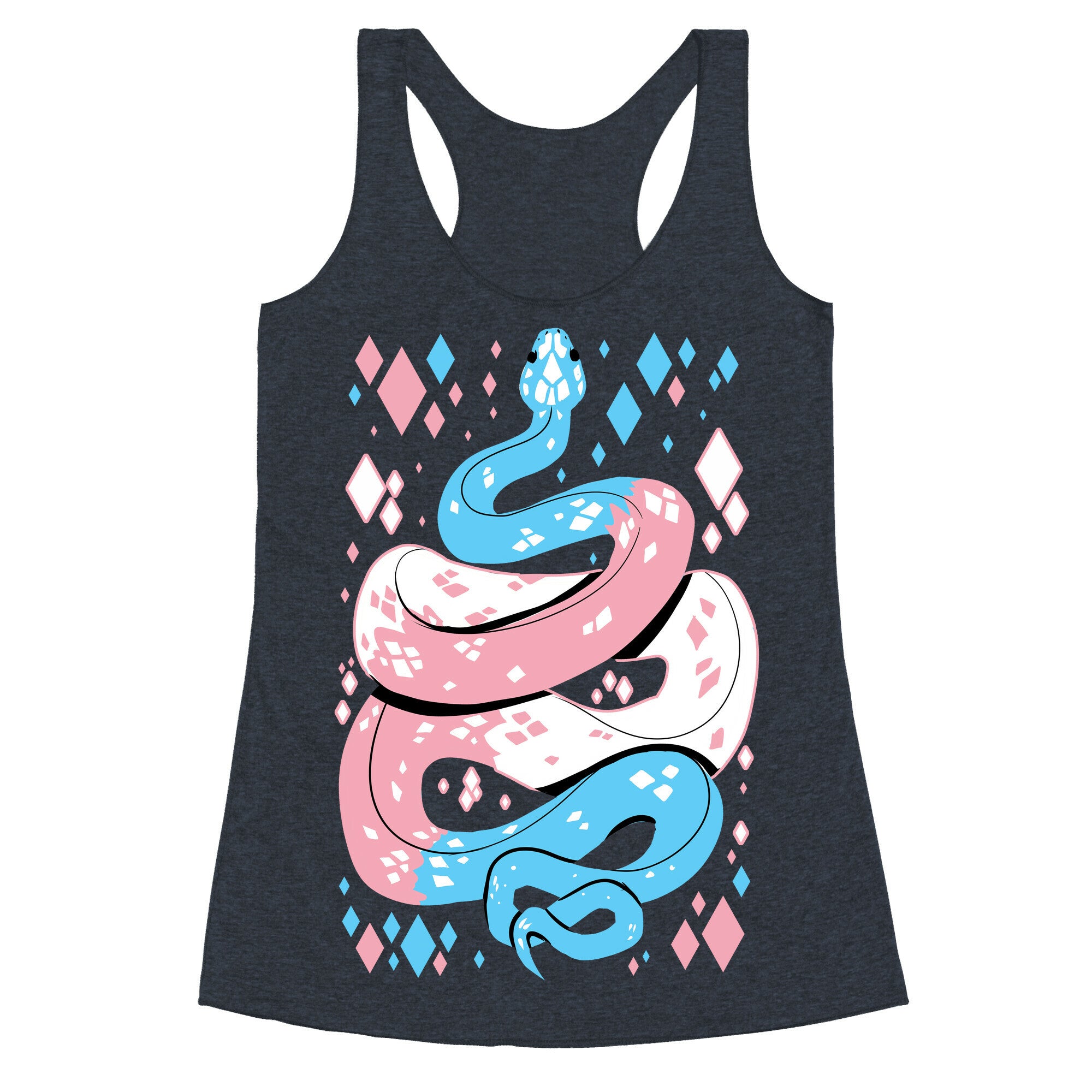 Pride Snakes: Trans Racerback Tank