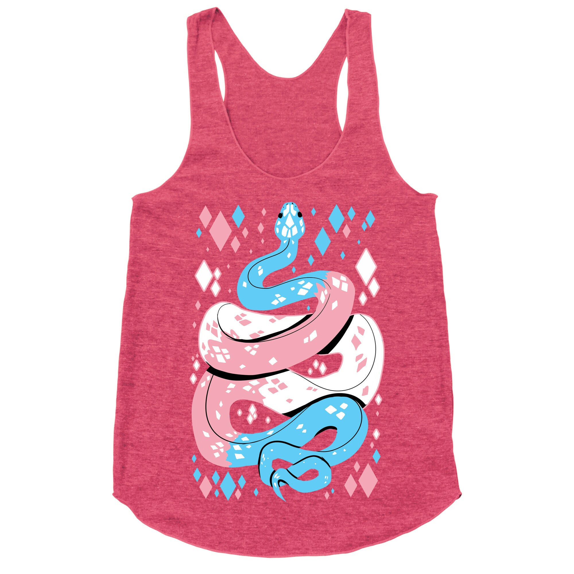 Pride Snakes: Trans Racerback Tank
