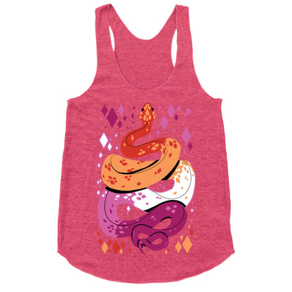 Pride Snakes: Lesbian Racerback Tank