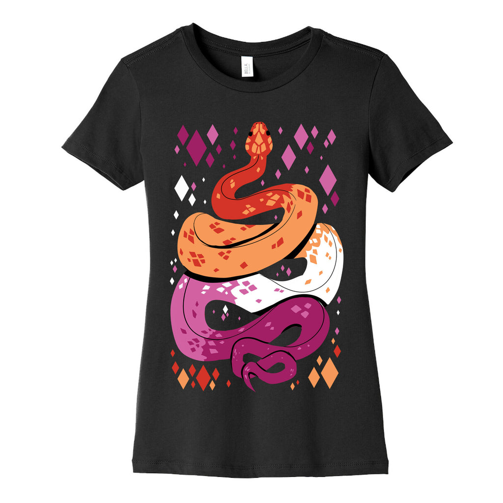 Pride Snakes: Lesbian Women's Cotton Tee