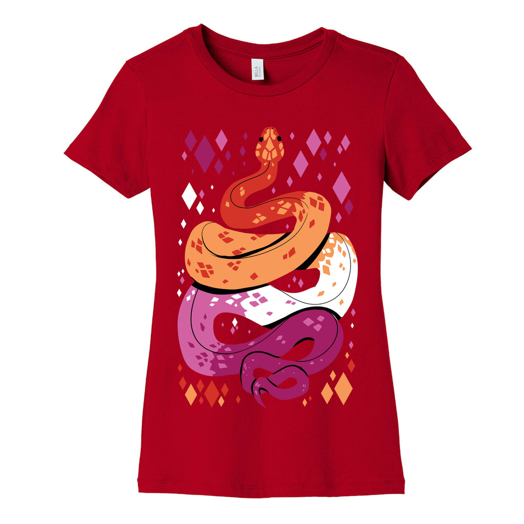 Pride Snakes: Lesbian Women's Cotton Tee