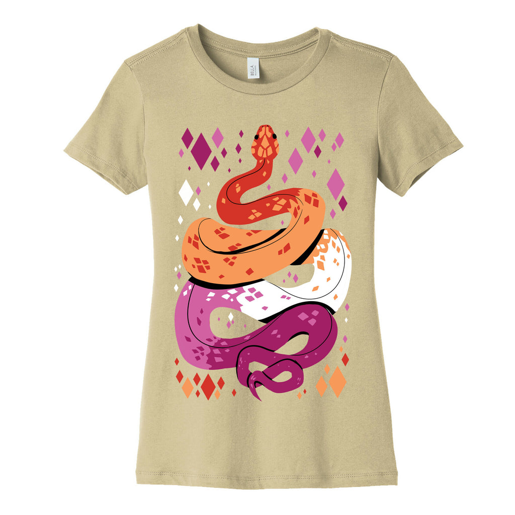 Pride Snakes: Lesbian Women's Cotton Tee