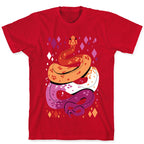 Pride Snakes: Lesbian T-Shirt