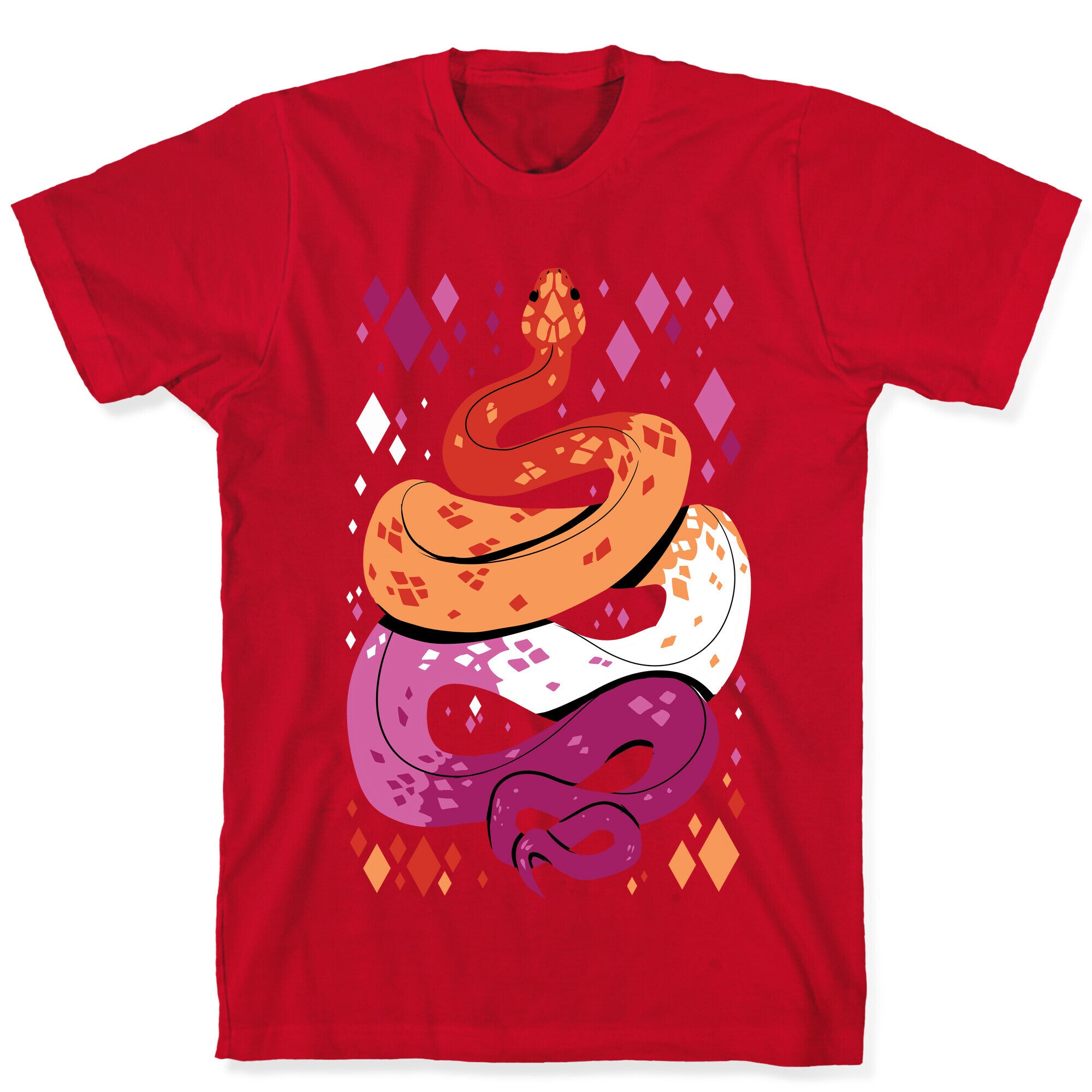 Pride Snakes: Lesbian T-Shirt