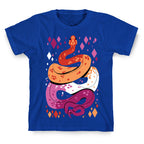 Pride Snakes: Lesbian T-Shirt