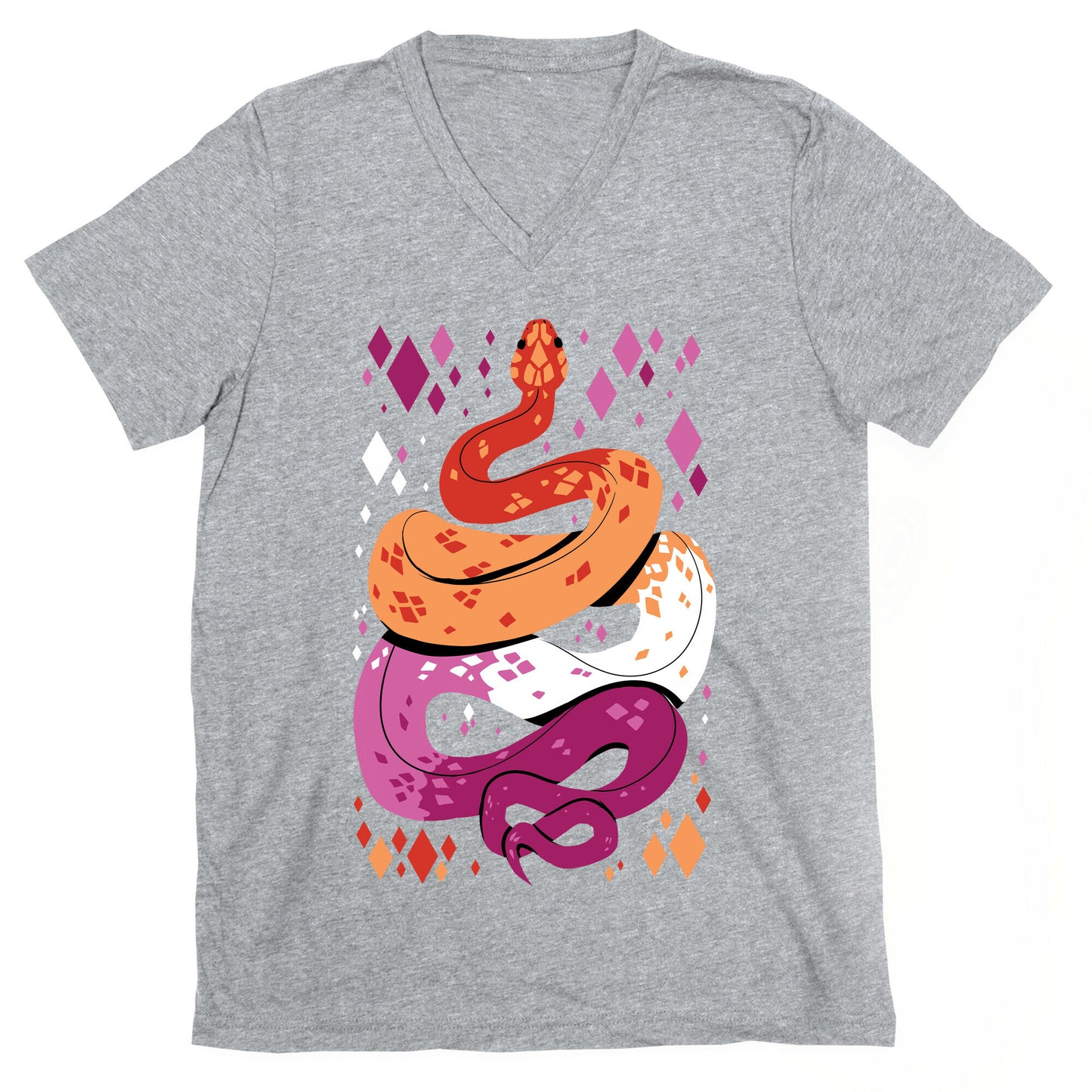 Pride Snakes: Lesbian V-Neck