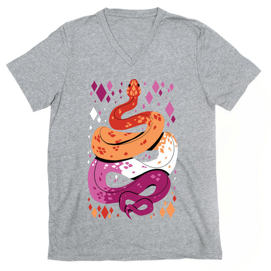 Pride Snakes: Lesbian V-Neck
