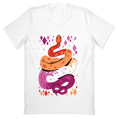 Pride Snakes: Lesbian V-Neck