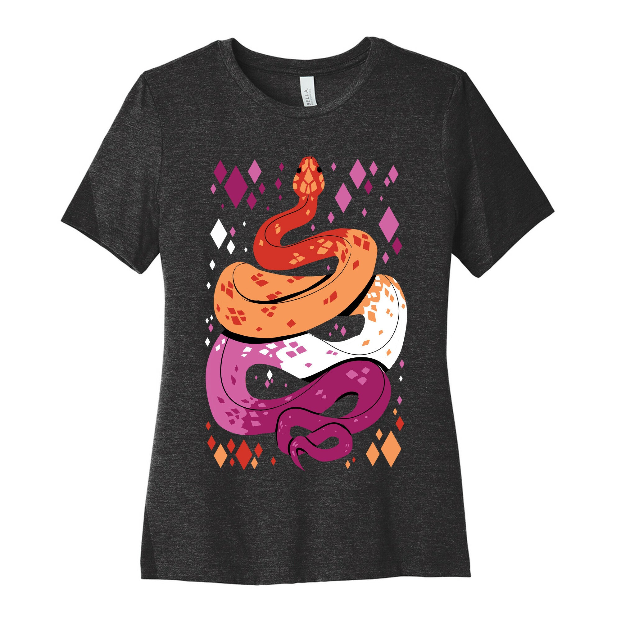 Pride Snakes: Lesbian Women's Cotton Tee