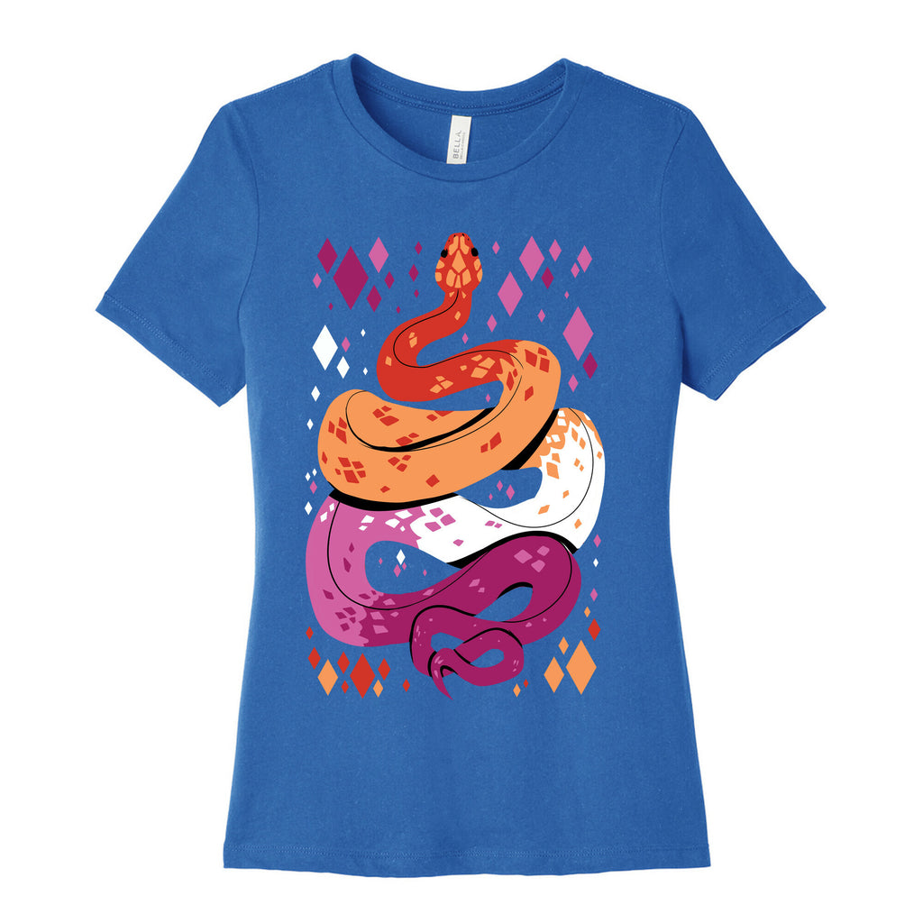 Pride Snakes: Lesbian Women's Cotton Tee