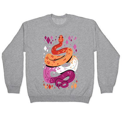 Pride Snakes: Lesbian Crewneck Sweatshirt