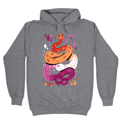 Pride Snakes: Lesbian Hoodie
