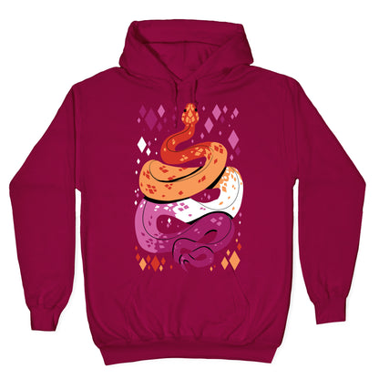 Pride Snakes: Lesbian Hoodie