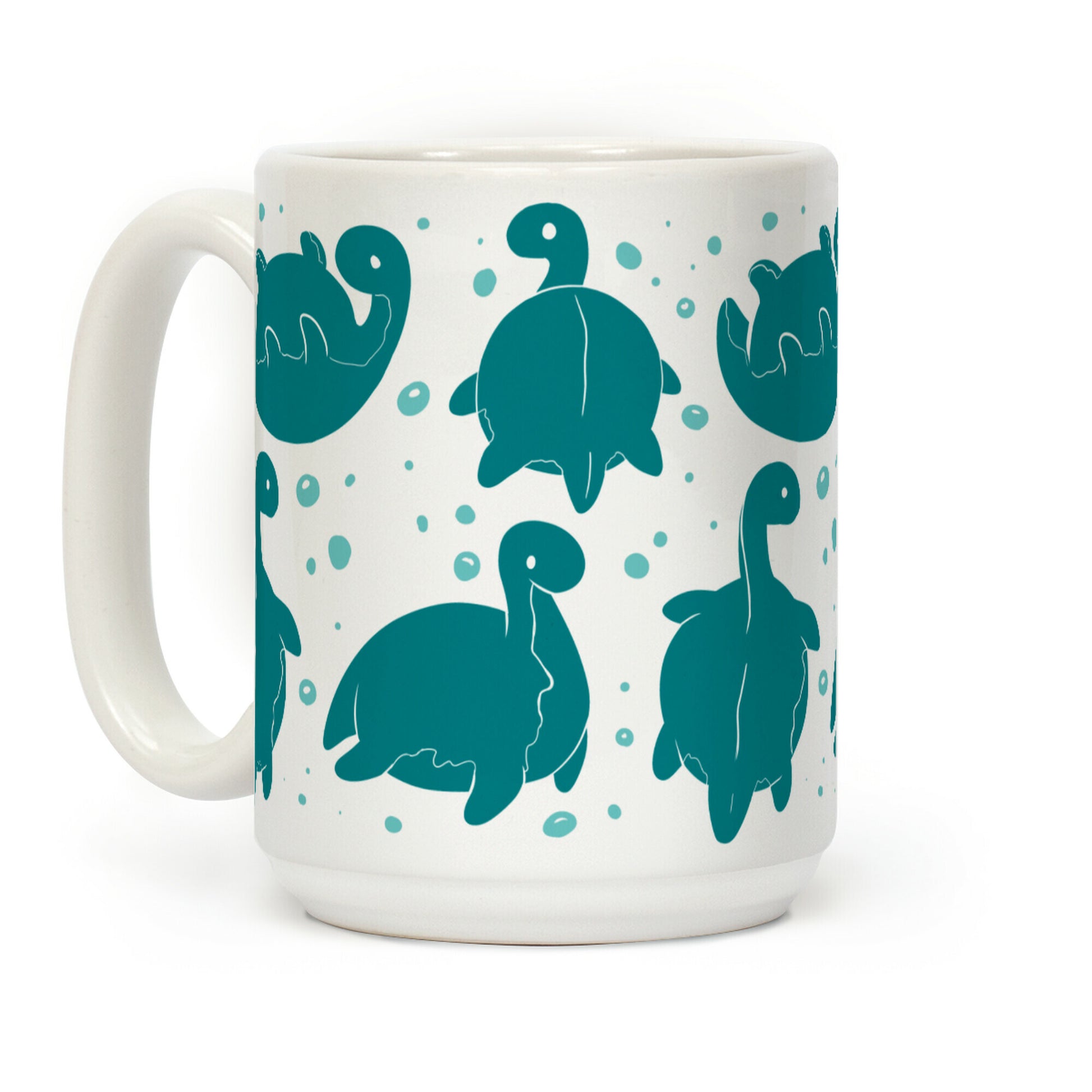 Cute Nessie Pattern Coffee Mug