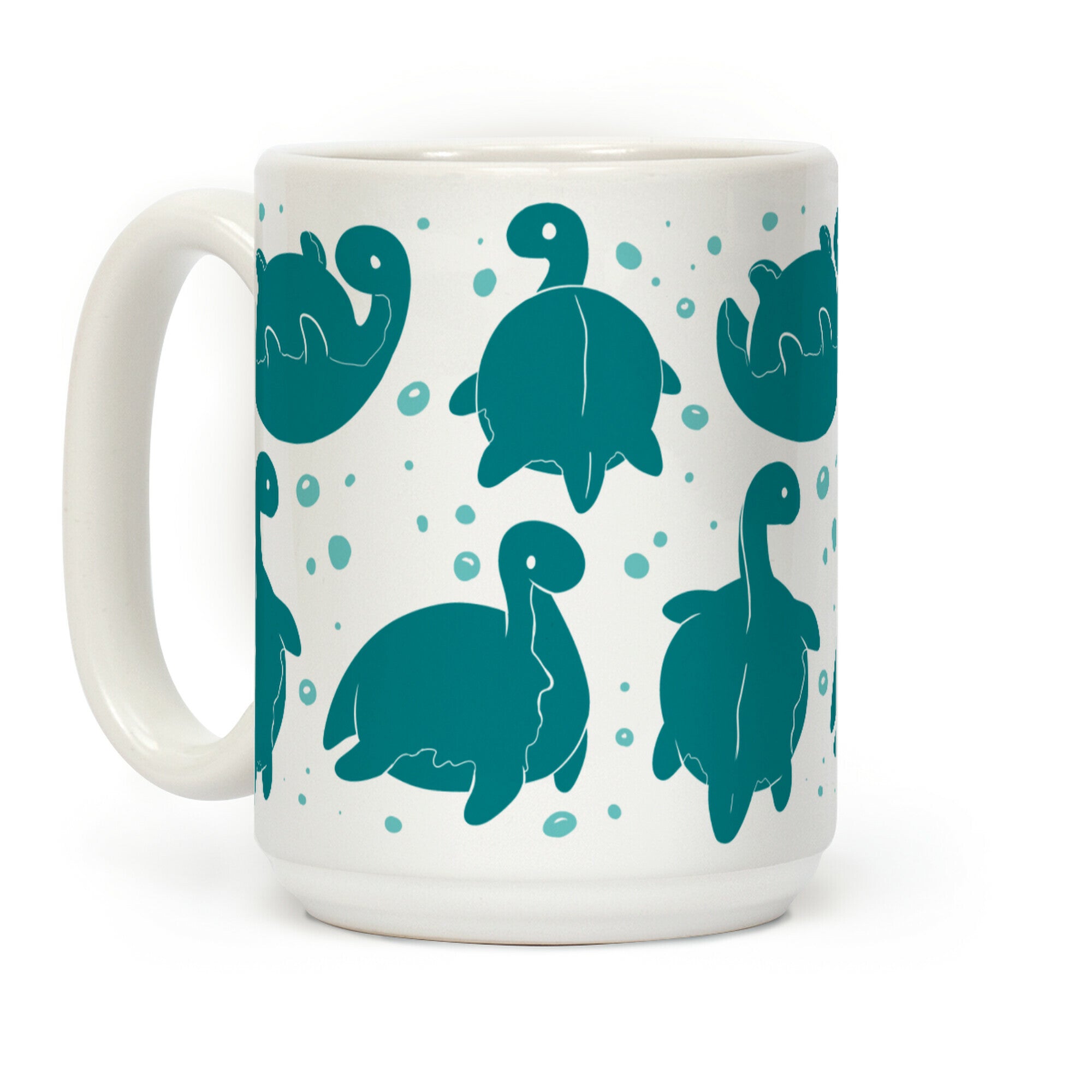 Cute Nessie Pattern Coffee Mug