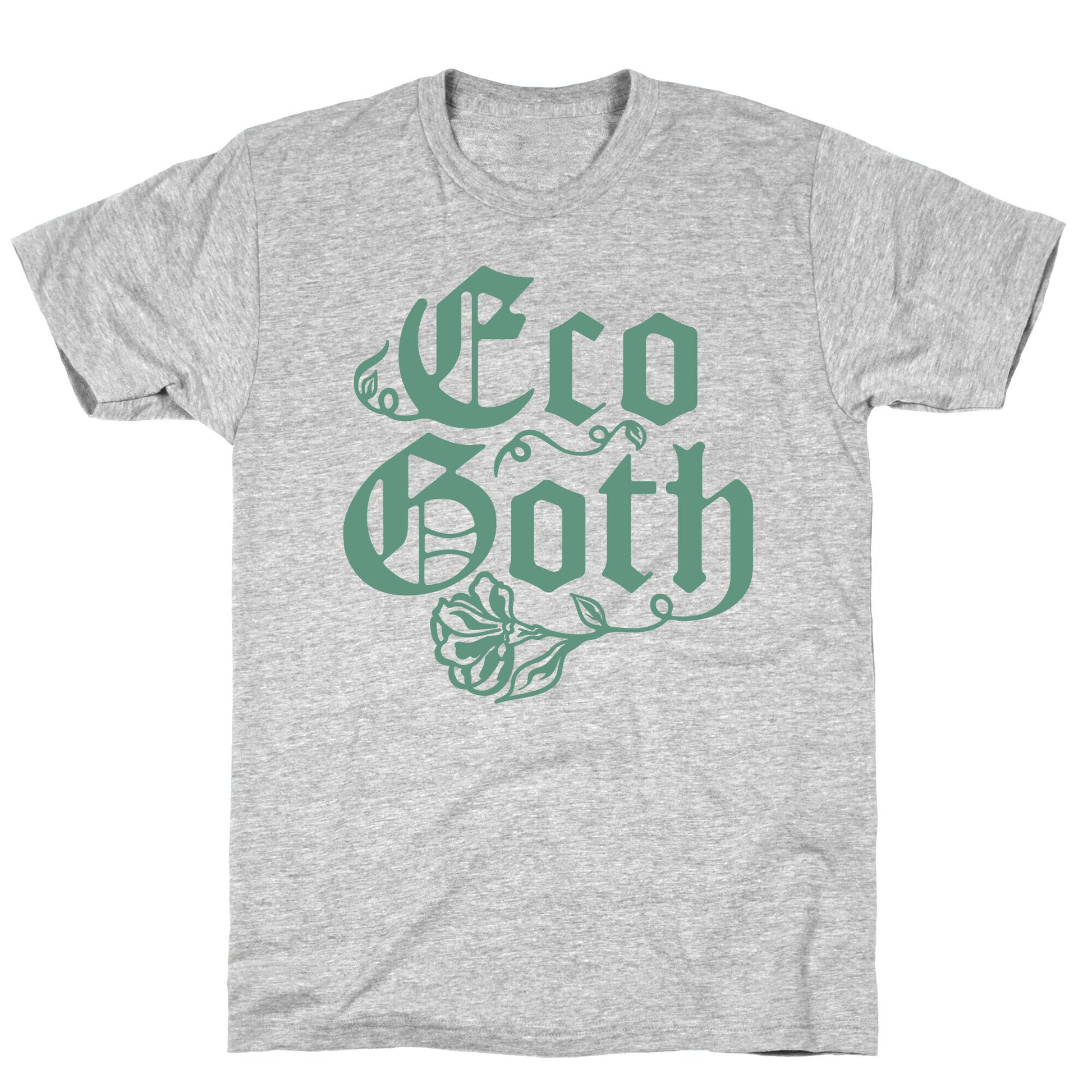 Eco Goth White Print T-Shirt