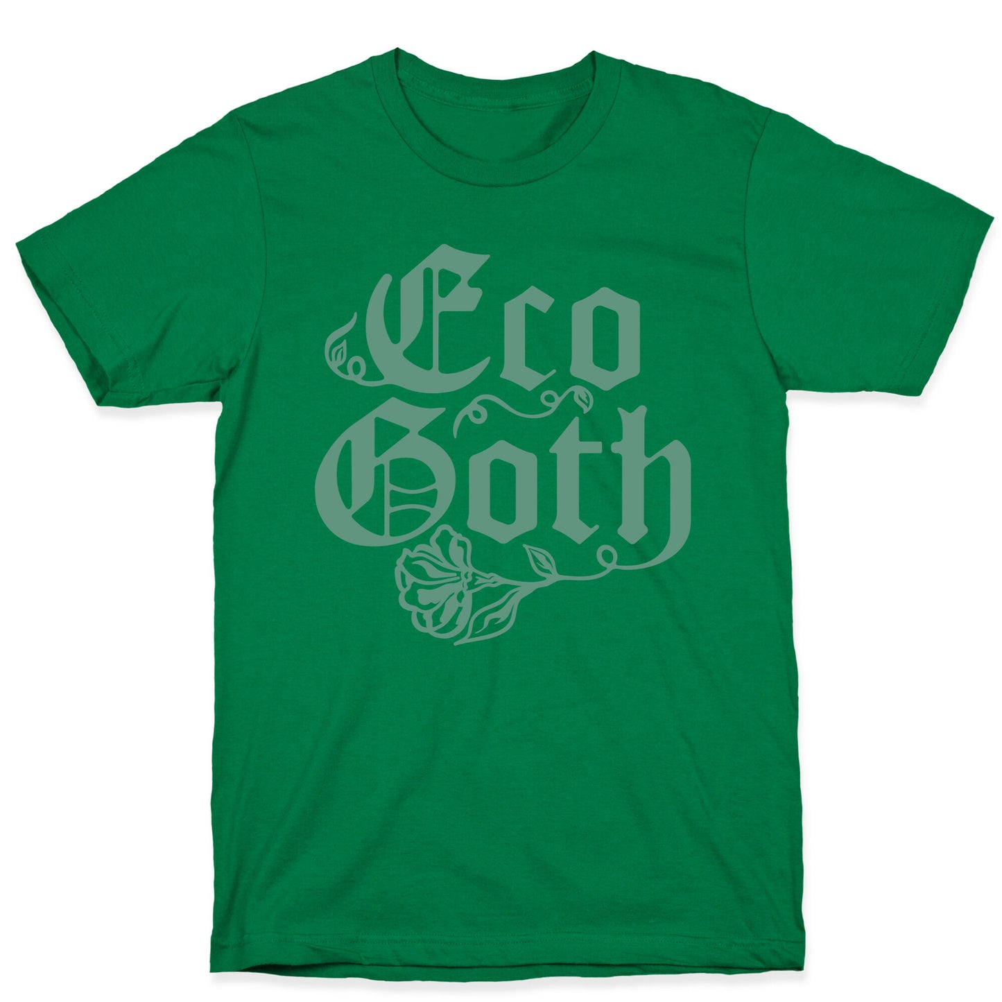 Eco Goth White Print T-Shirt