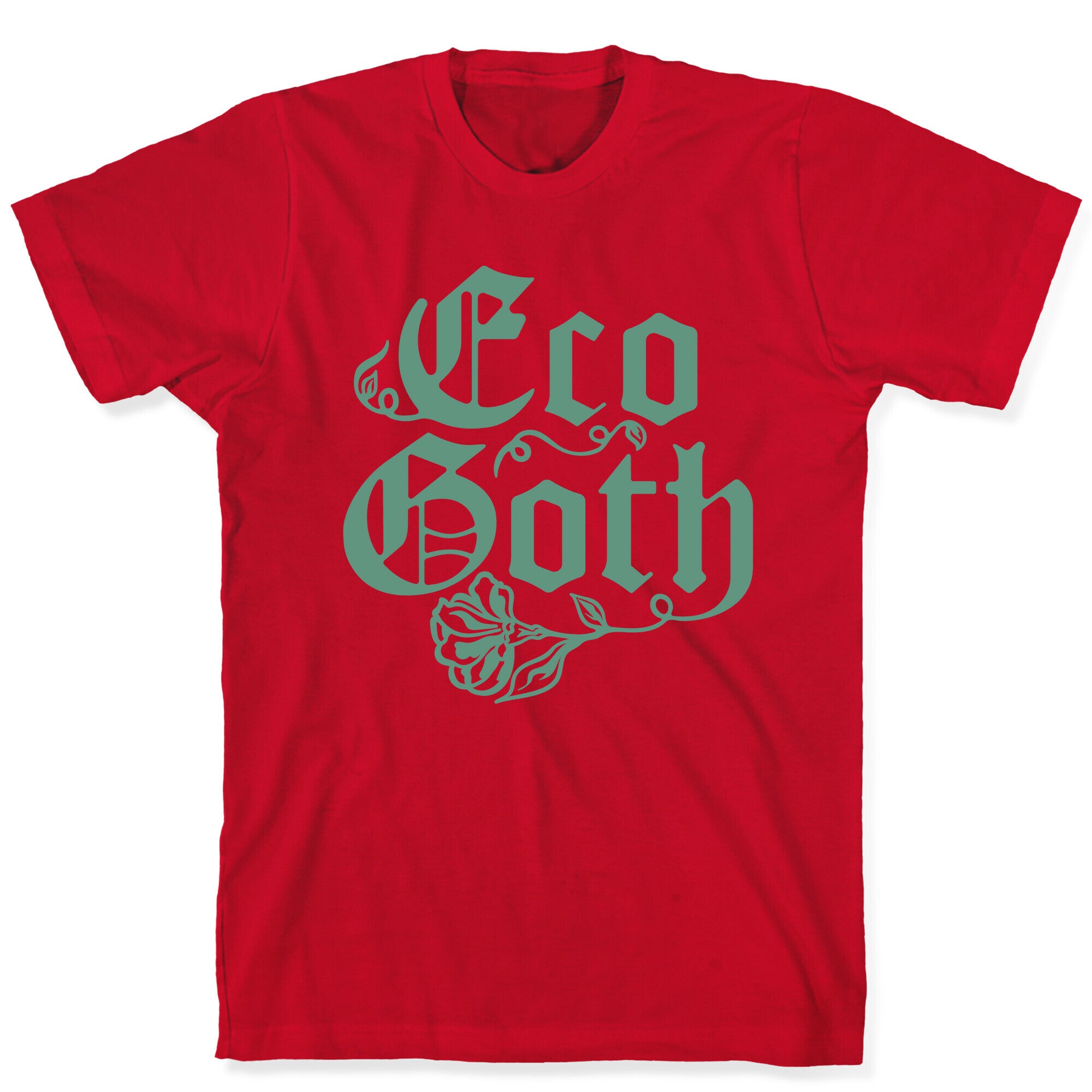 Eco Goth White Print T-Shirt