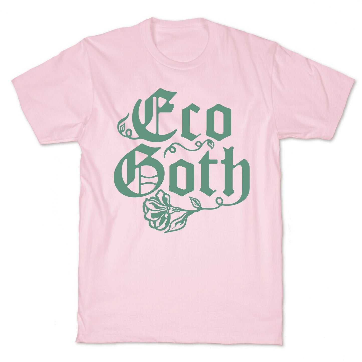 Eco Goth White Print T-Shirt