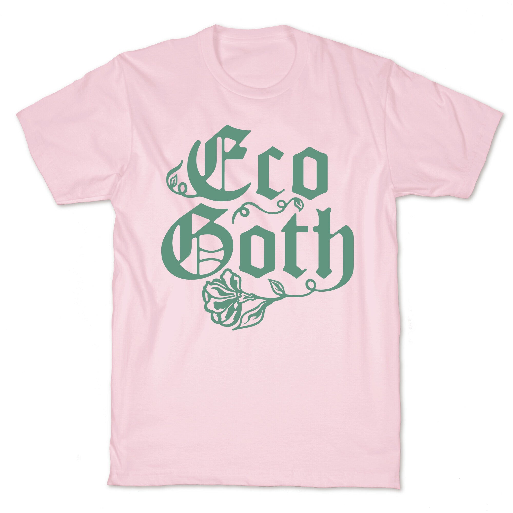 Eco Goth White Print T-Shirt