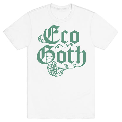 Eco Goth White Print T-Shirt