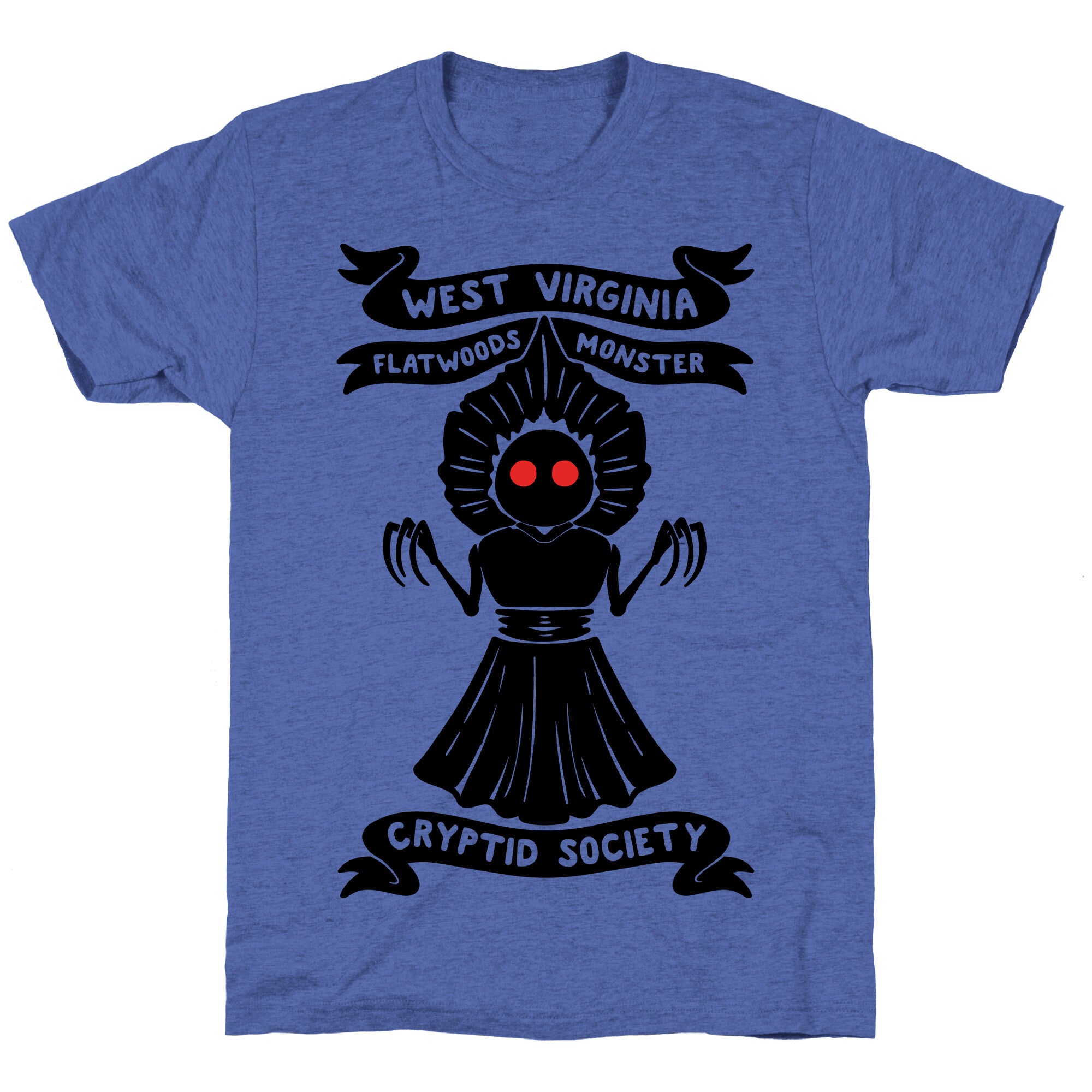 West Virginia Flatwoods Monster Cryptid Socitey Unisex Triblend Tee