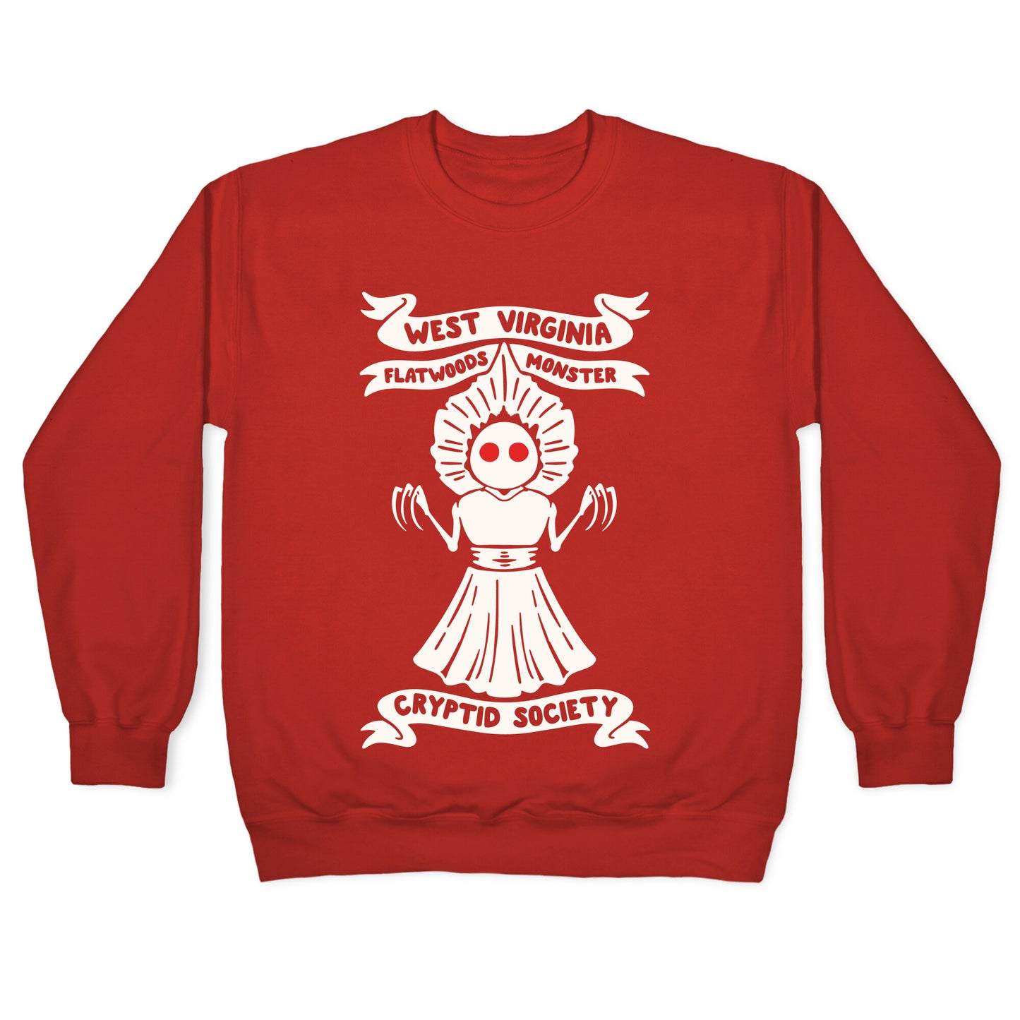 West Virginia Flatwoods Monster Cryptid Society Crewneck Sweatshirt