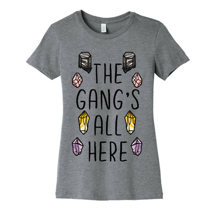 The Gangs All Here Crystals Women's Cotton Tee