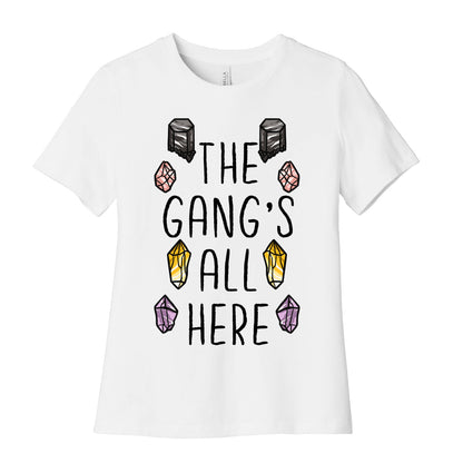 The Gangs All Here Crystals Women's Cotton Tee