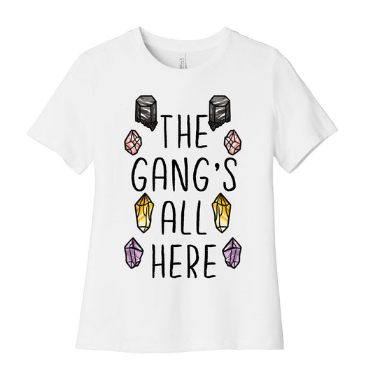 The Gangs All Here Crystals Women's Cotton Tee