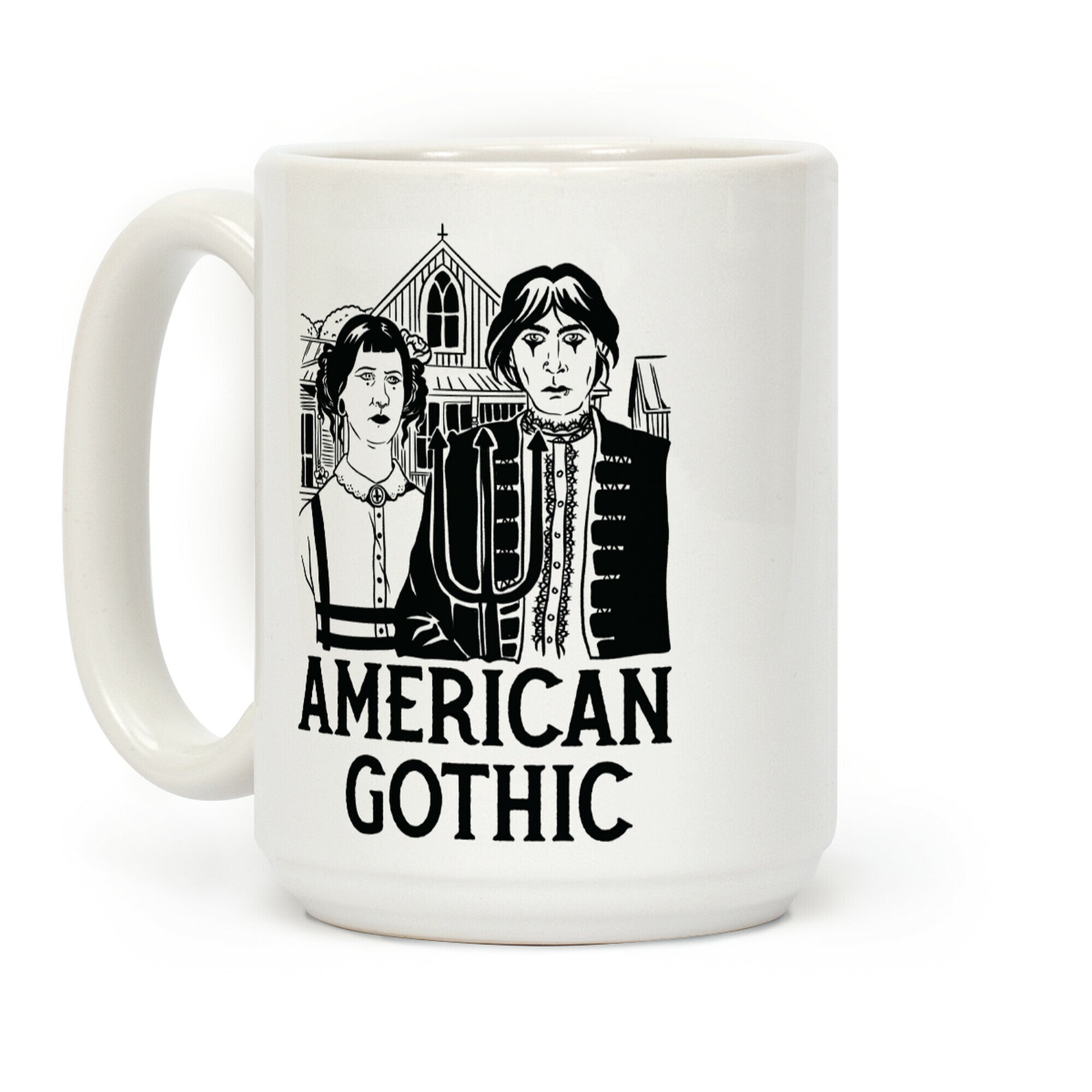 American Gothic Mall Goths Coffee Mug