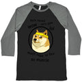 Fitness Doge Baseball Tee