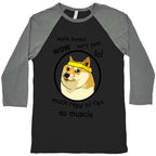 Fitness Doge Baseball Tee
