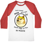 Fitness Doge Baseball Tee