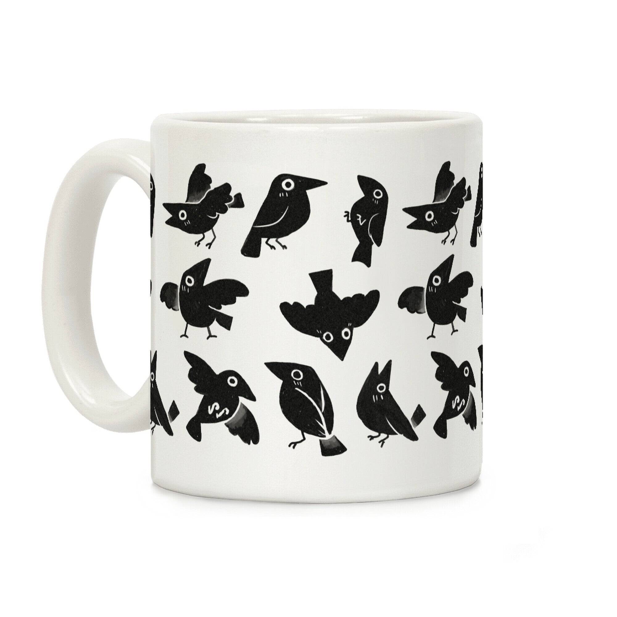 Cute Crow Pattern Coffee Mug