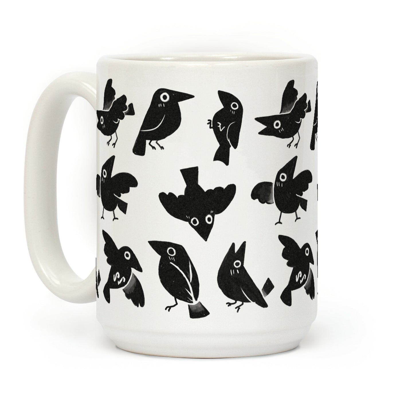 Cute Crow Pattern Coffee Mug